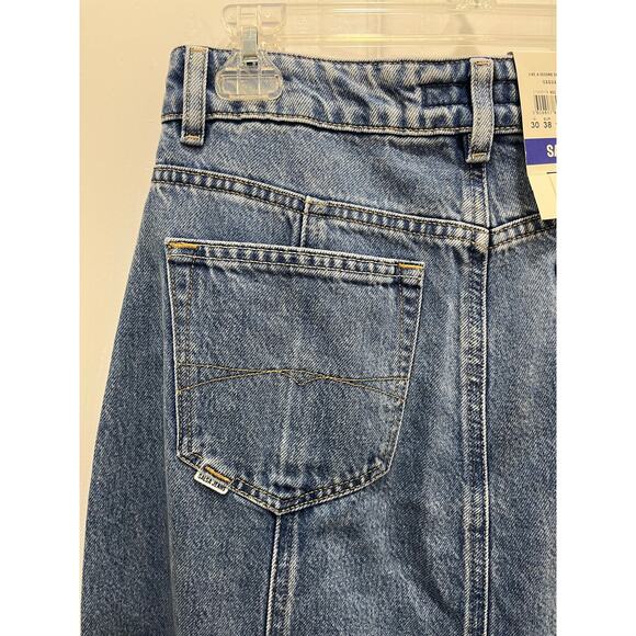 NWT Salsa Jeans Denim Midi Skirt 28 6 Mermaid Western Cowgirl No Slit Light Wash - Picture 6 of 14